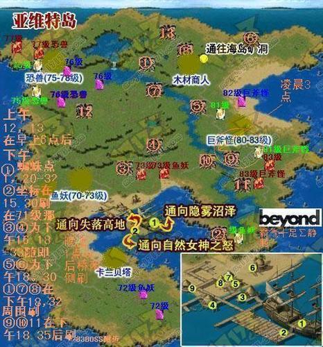 魔域boss分布图正版在手,打宝升级快人一步!