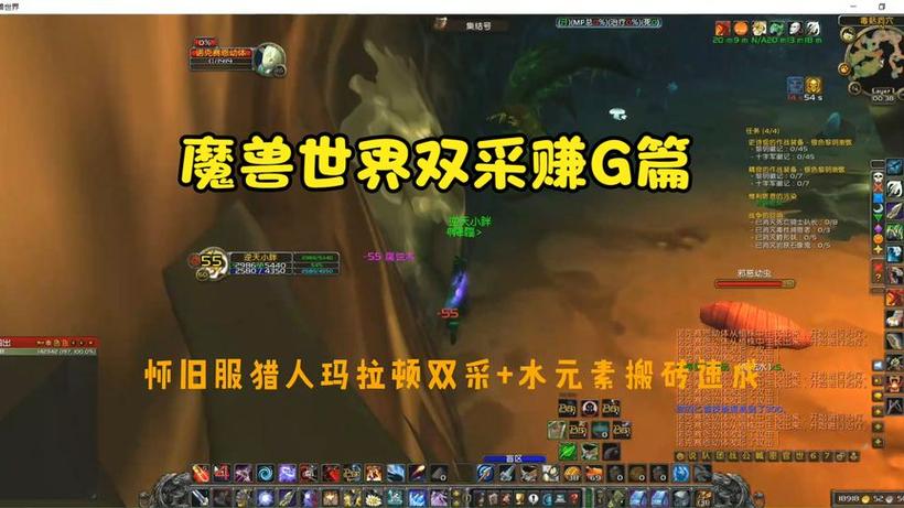 魔兽世界双采升级哪个快?老玩家教你快速冲级