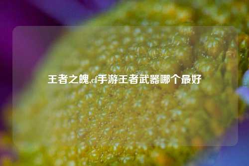 王者之魄,cf手游王者武器哪个更好