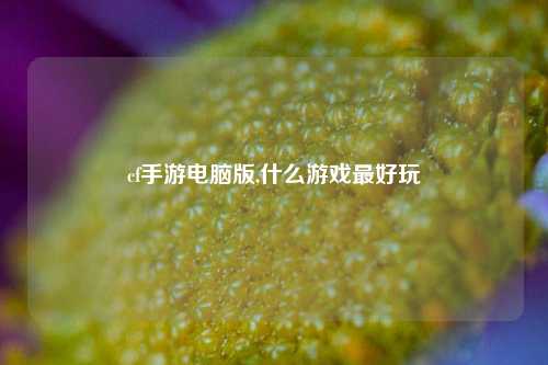 cf手游电脑版,什么游戏更好玩