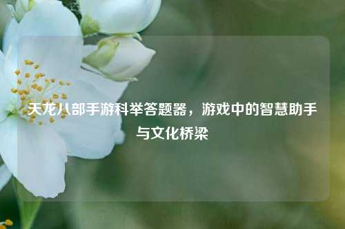 天龙八部手游科举答题器,游戏中的智慧助手与文化桥梁