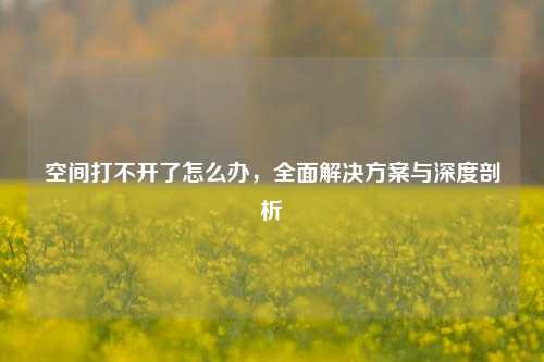 空间打不开了怎么办，全面解决方案与深度剖析