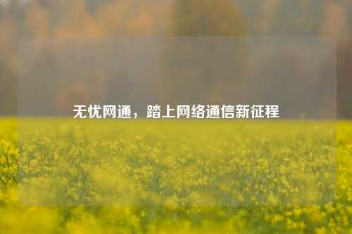 无忧网通，踏上     通信新征程