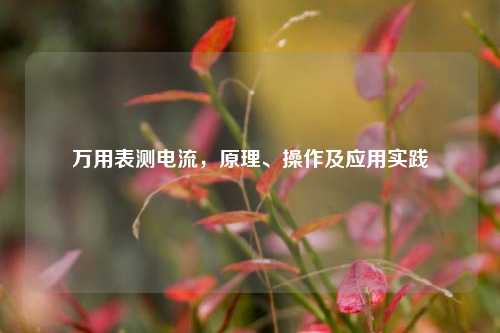 万用表测电流，原理、操作及应用实践